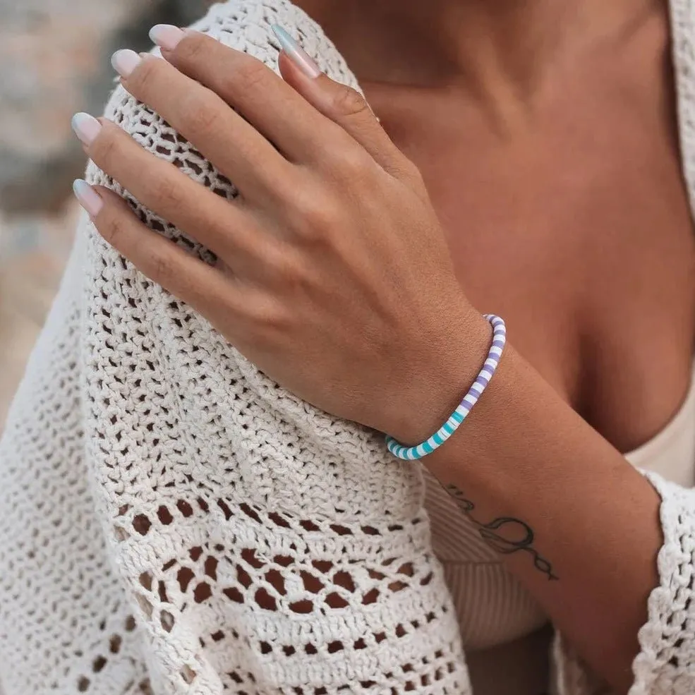 Seascape Stretch Bracelet in Gumdrop