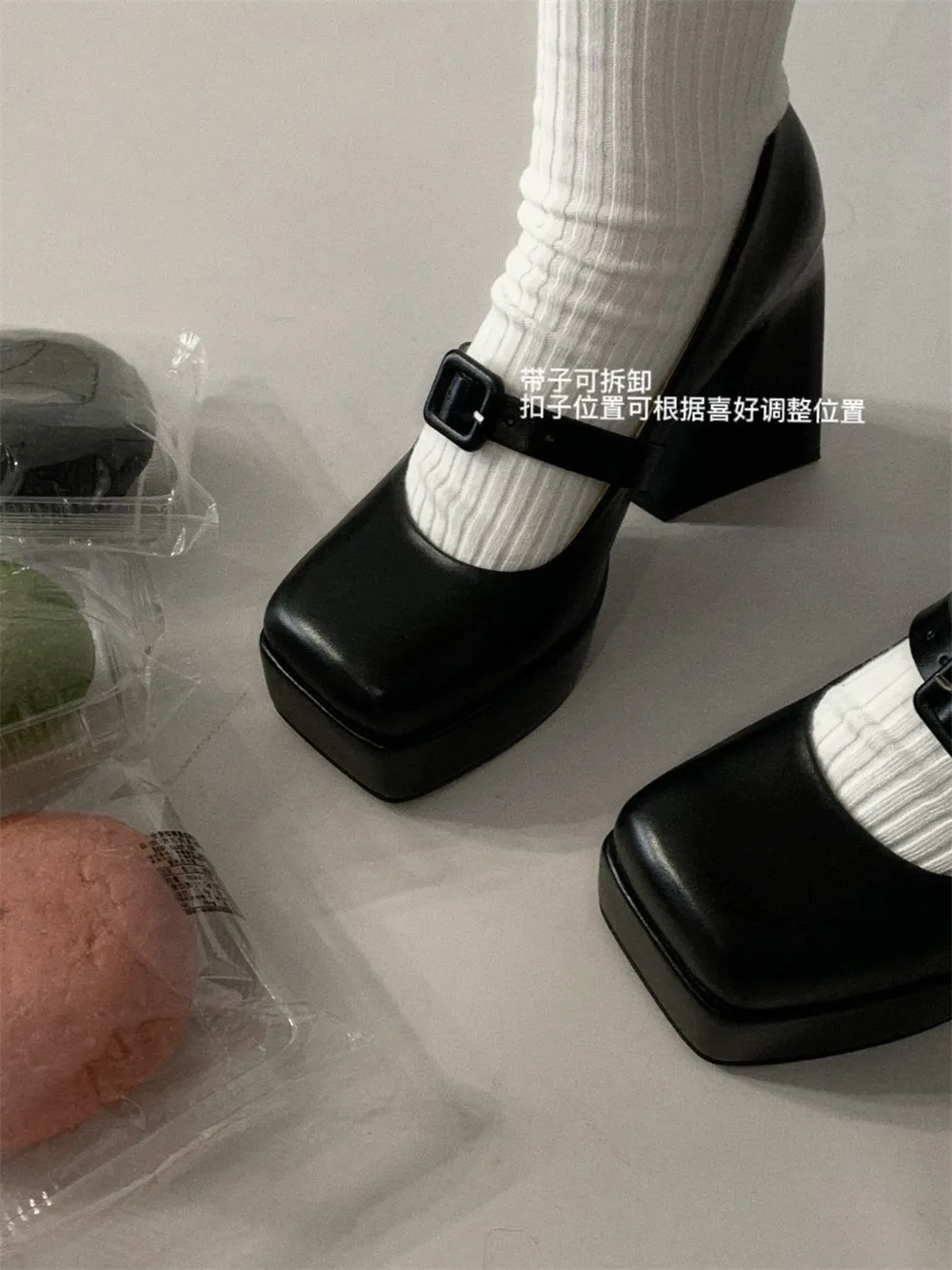Selene-900 Square Toe High Heels