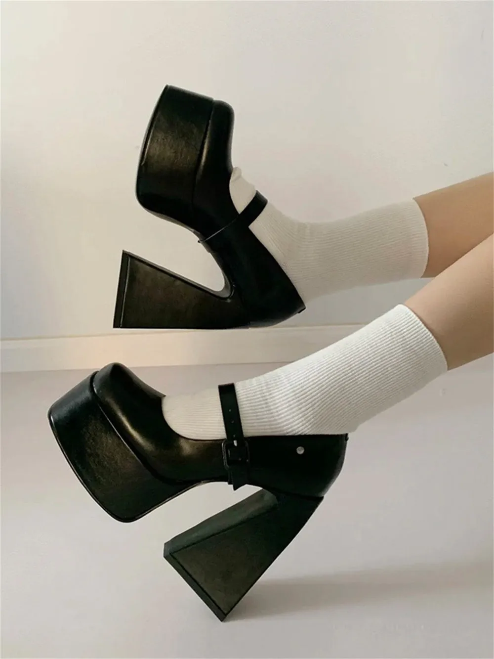 Selene-900 Square Toe High Heels