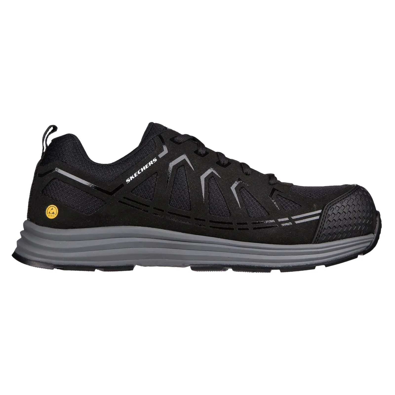 Skechers 200127EC Malad II Sicherheits-Sneaker für Herren in weiter Passform