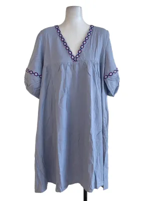 Soft Blue Tribe Dress