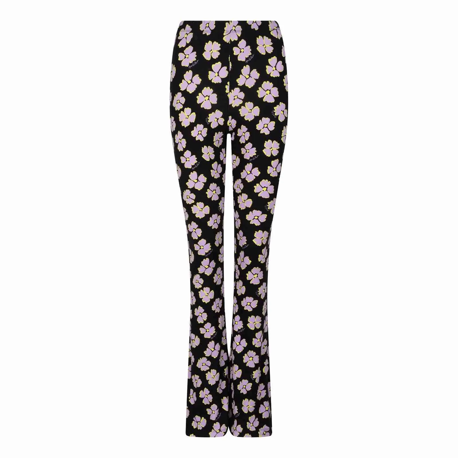 Soft flared legging Lila flower