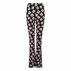 Soft flared legging Lila flower