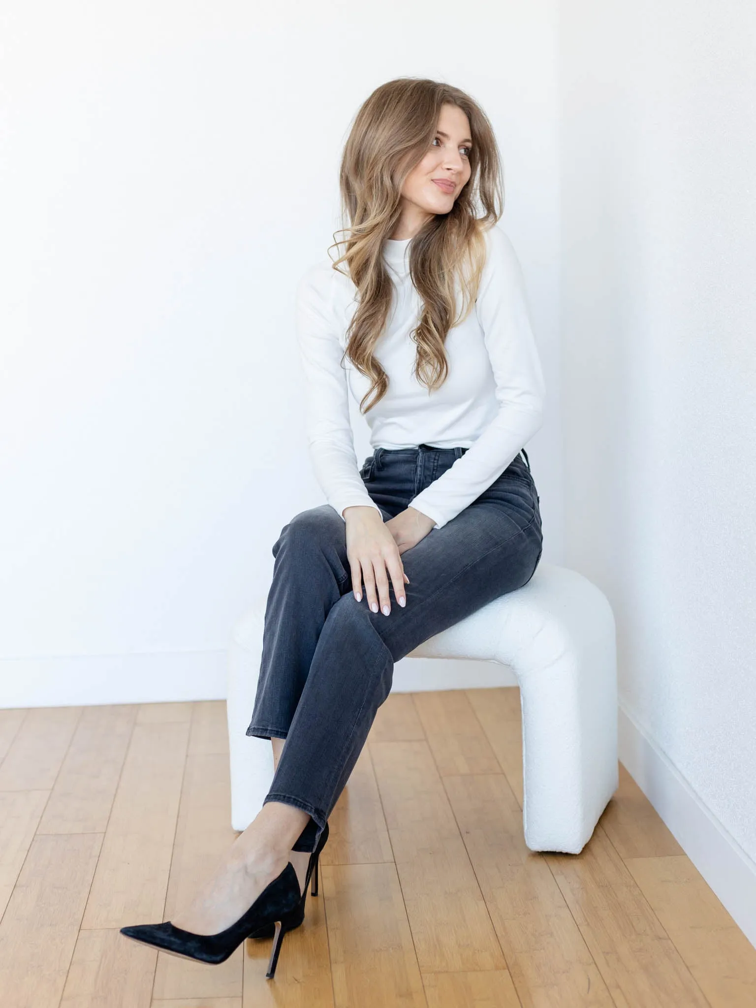 Soft Mock Neck Raglan Top