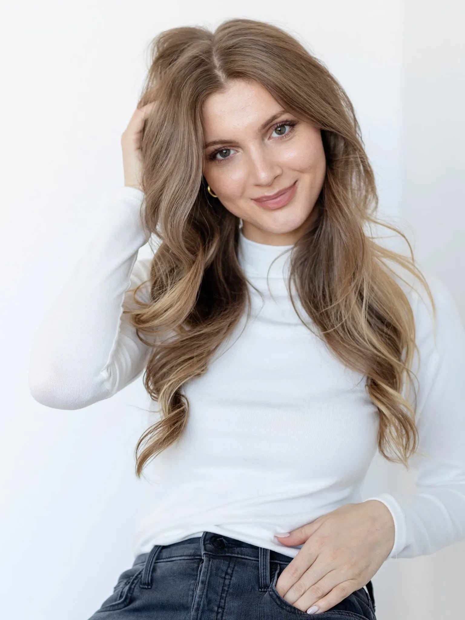 Soft Mock Neck Raglan Top
