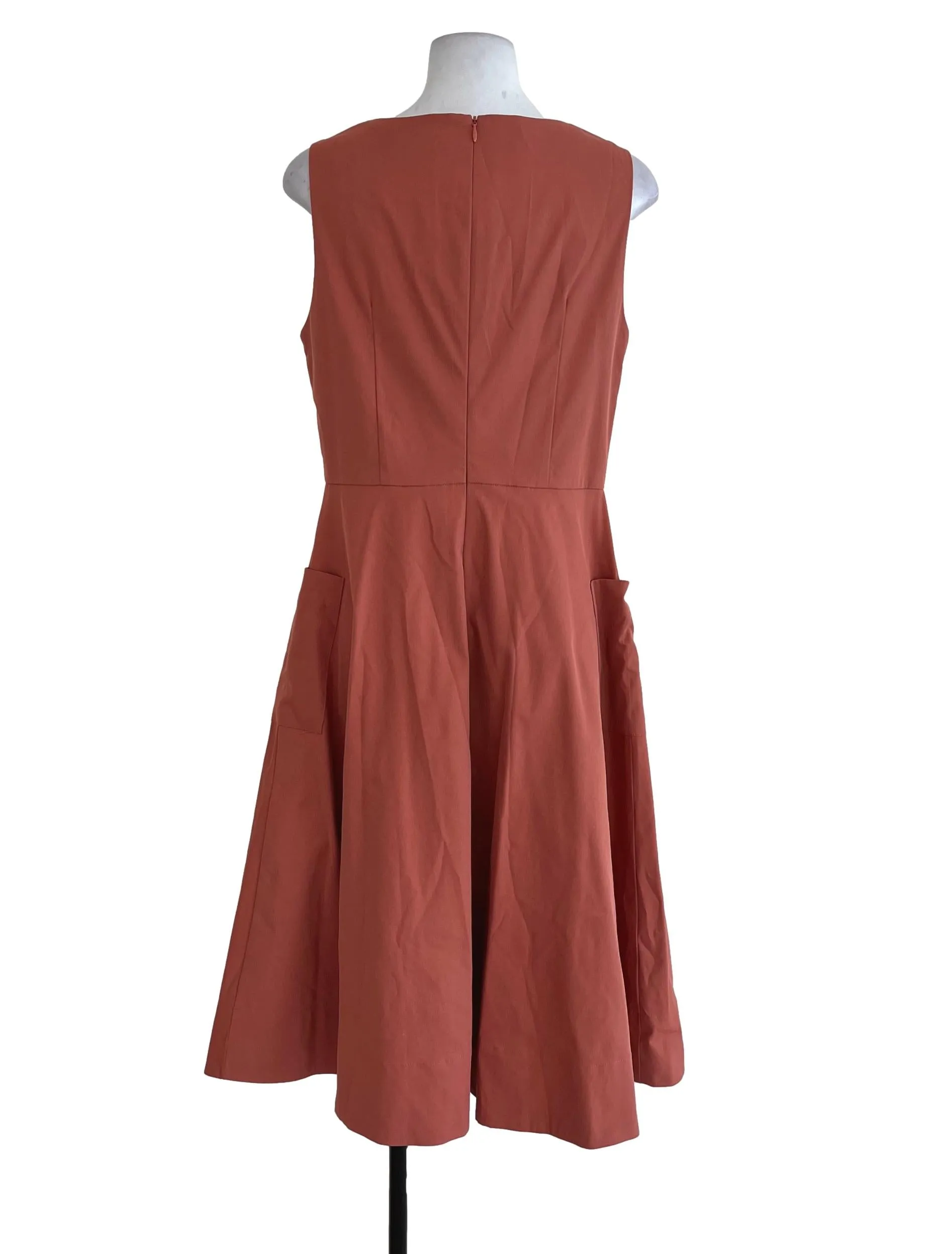 Soft Orange Plain Dress LB