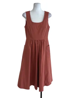 Soft Orange Plain Dress LB