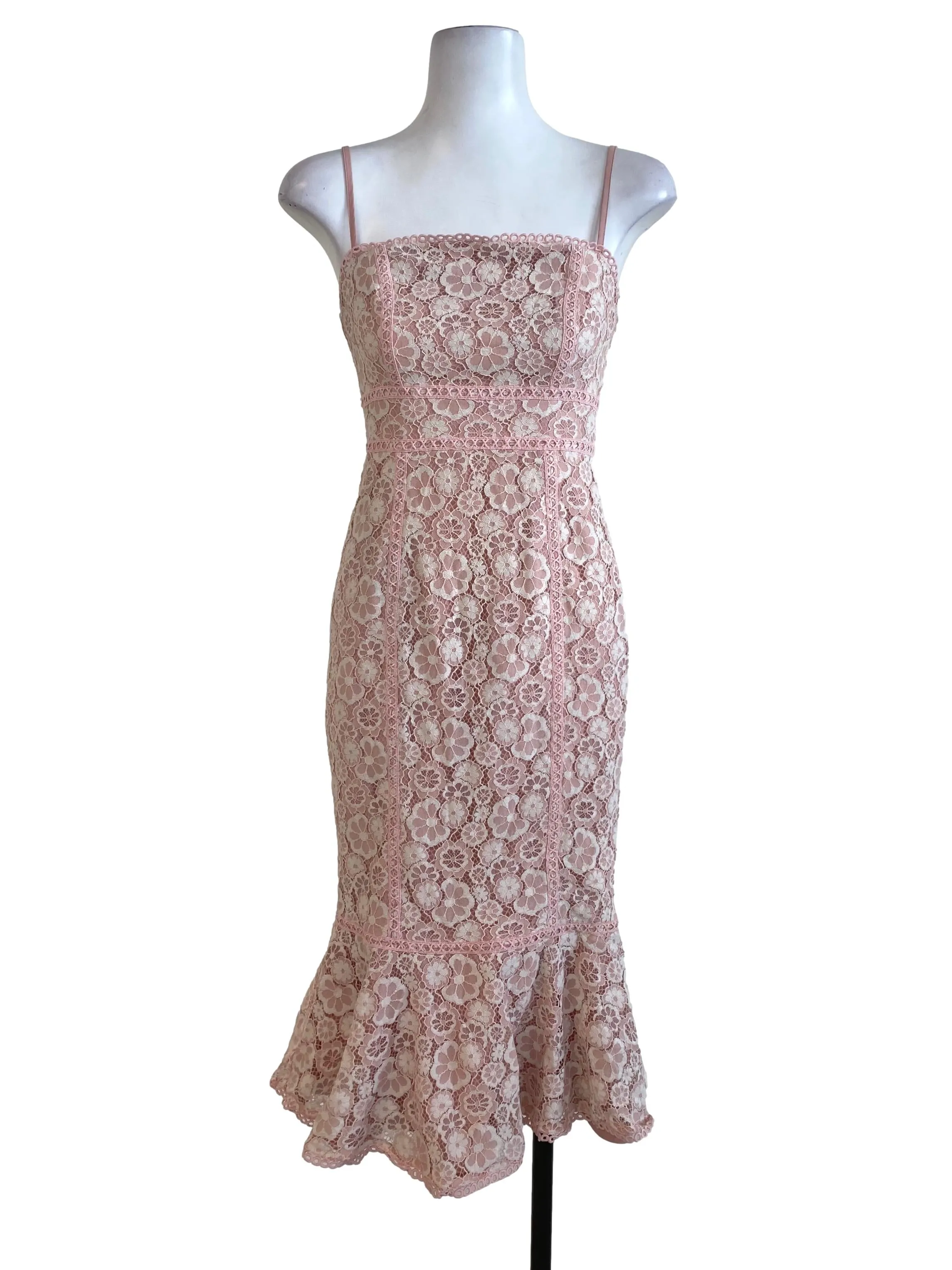 Soft Pink Laced Dress