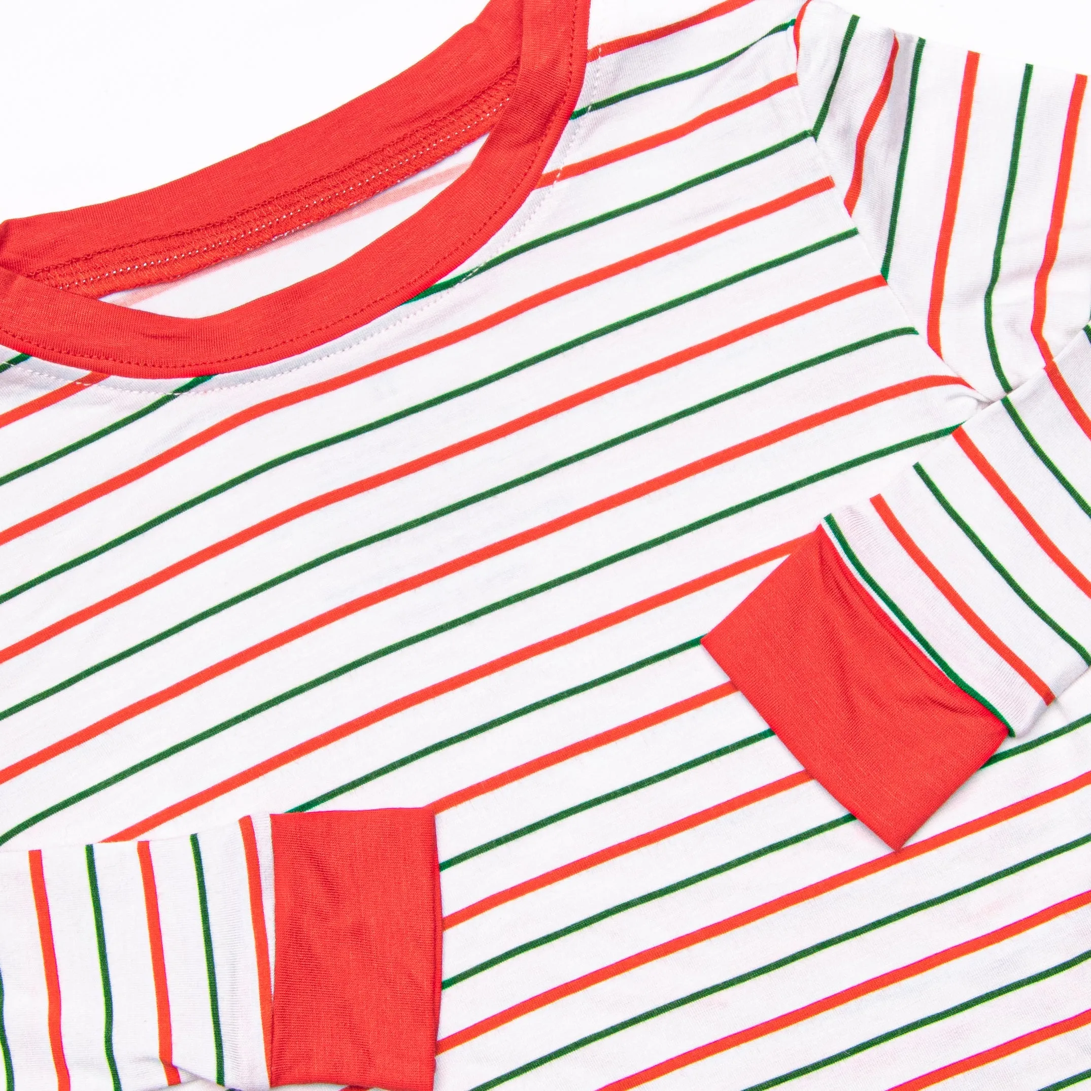 Spearmint Slumber Bamboo Pajama Set, Red