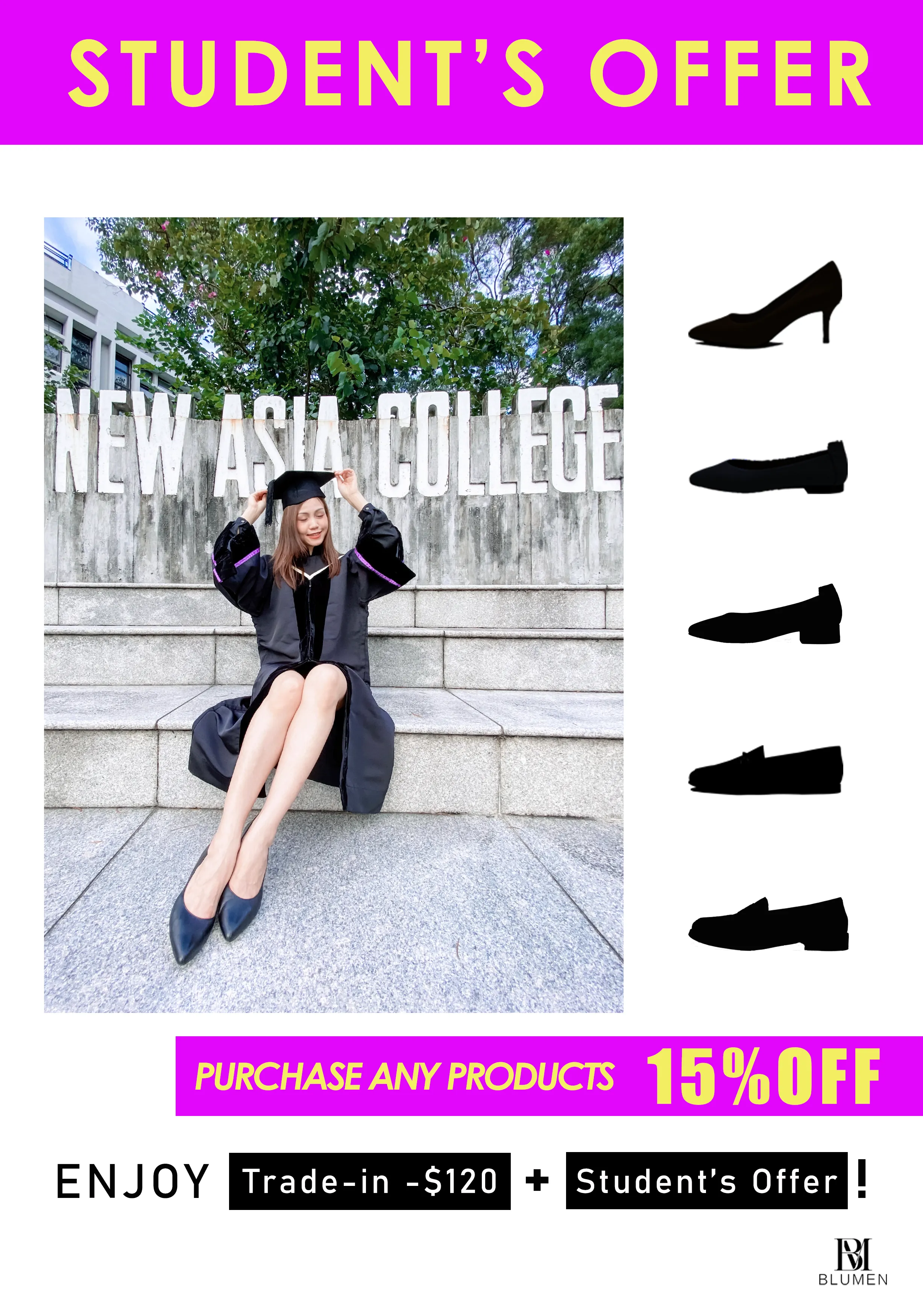 Special Offer - Trade-in   Student discount -15%