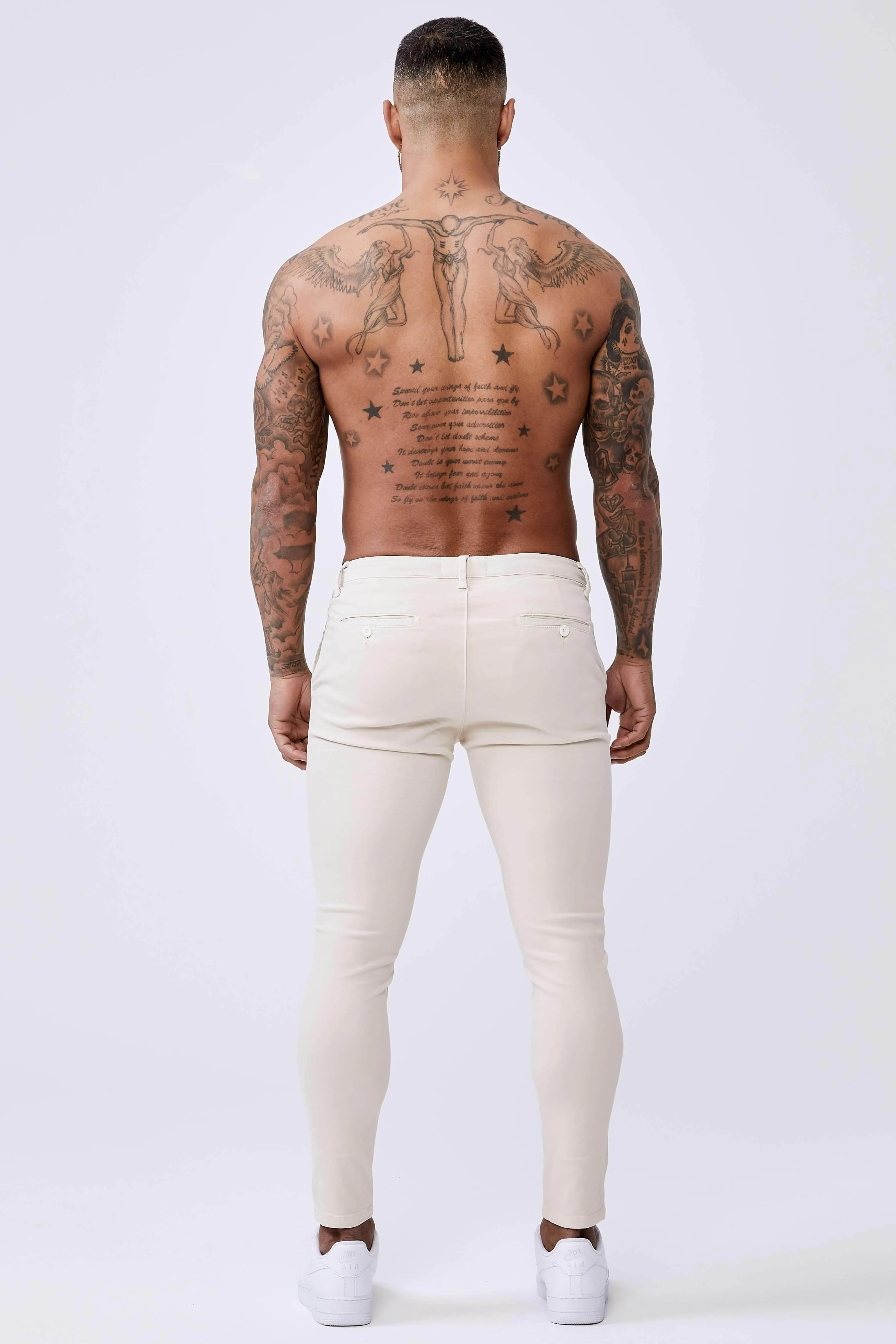 Spray-On Stretch Chino - Stone