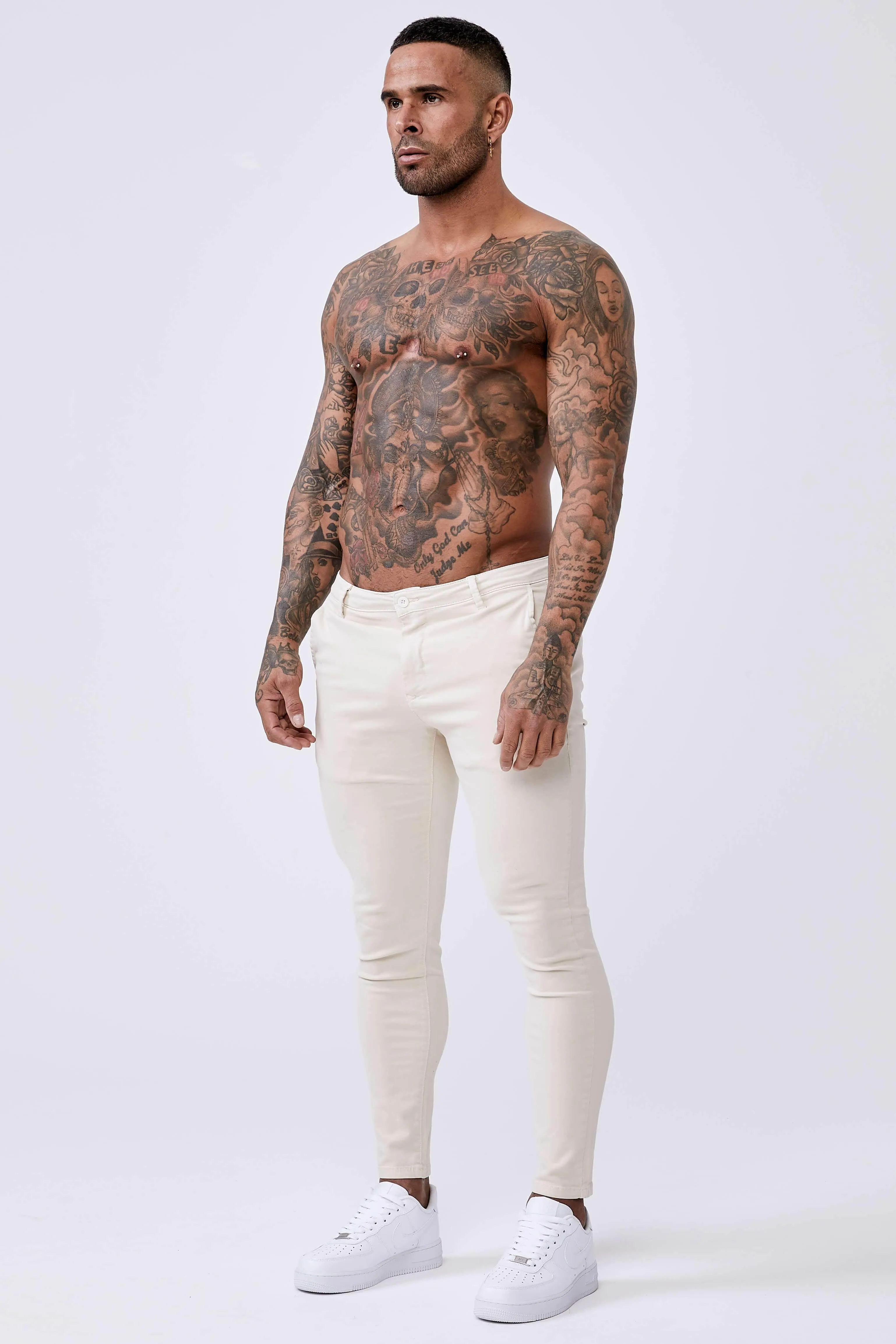 Spray-On Stretch Chino - Stone