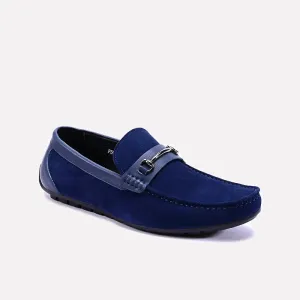 Stature Blue Velvet Horsebit Loafers 0130922