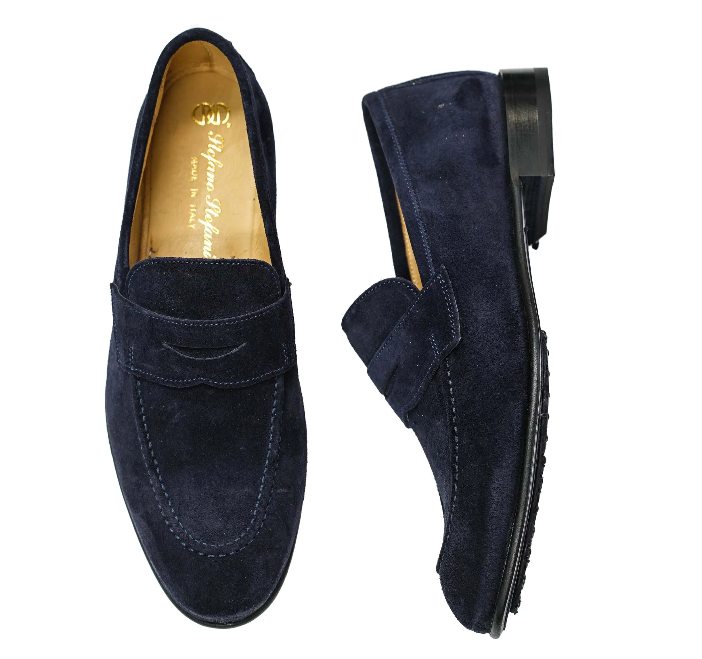 Stefano Stefani Men's Cashmere Blue Loafer 10522 20%OFF