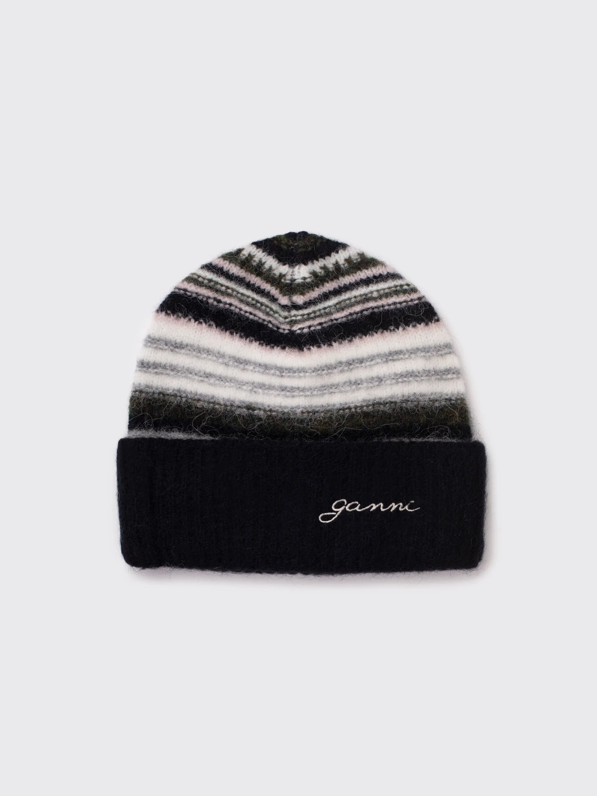 Striped Soft Wool Beanie