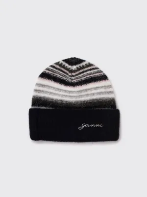 Striped Soft Wool Beanie