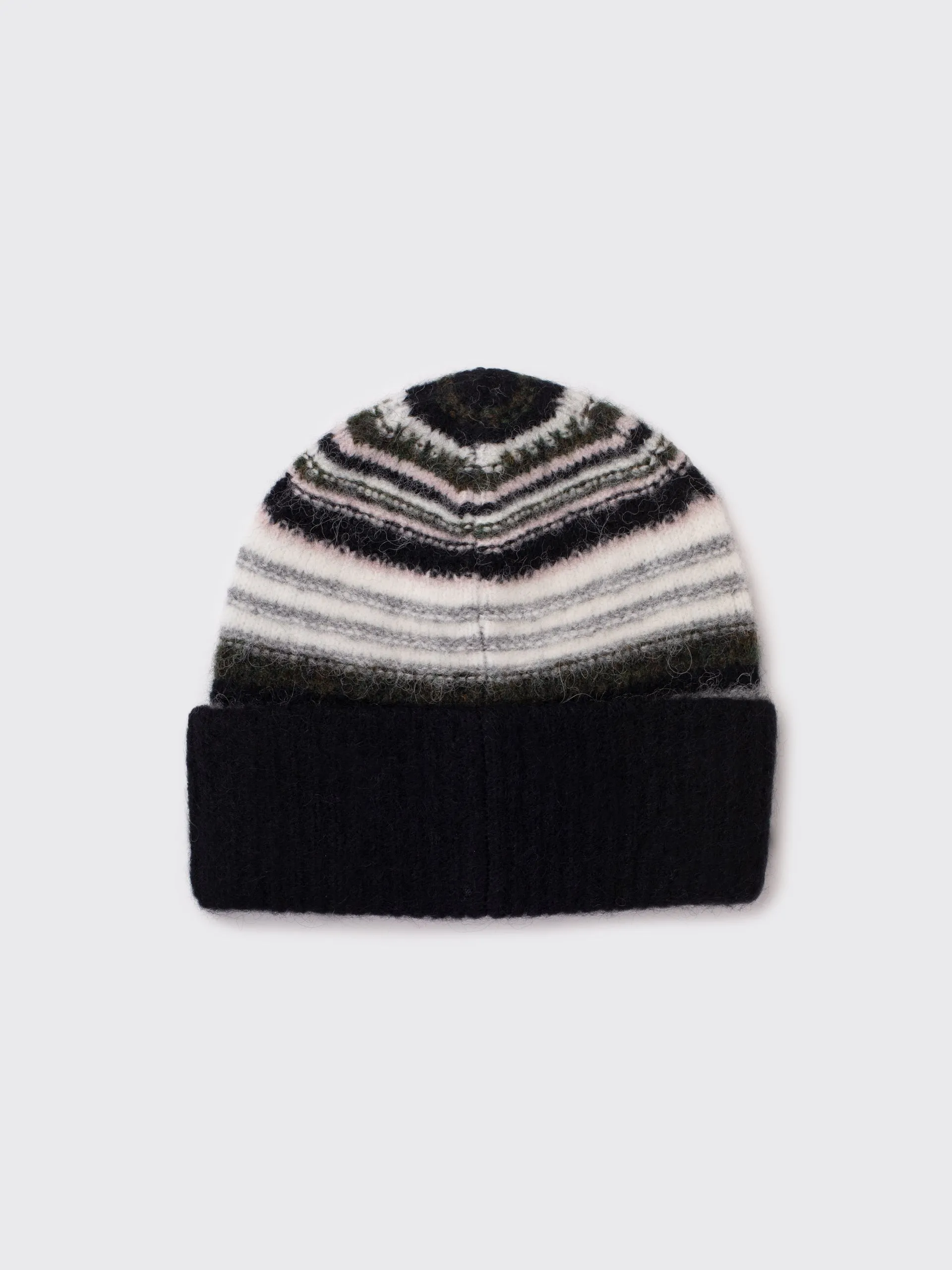 Striped Soft Wool Beanie