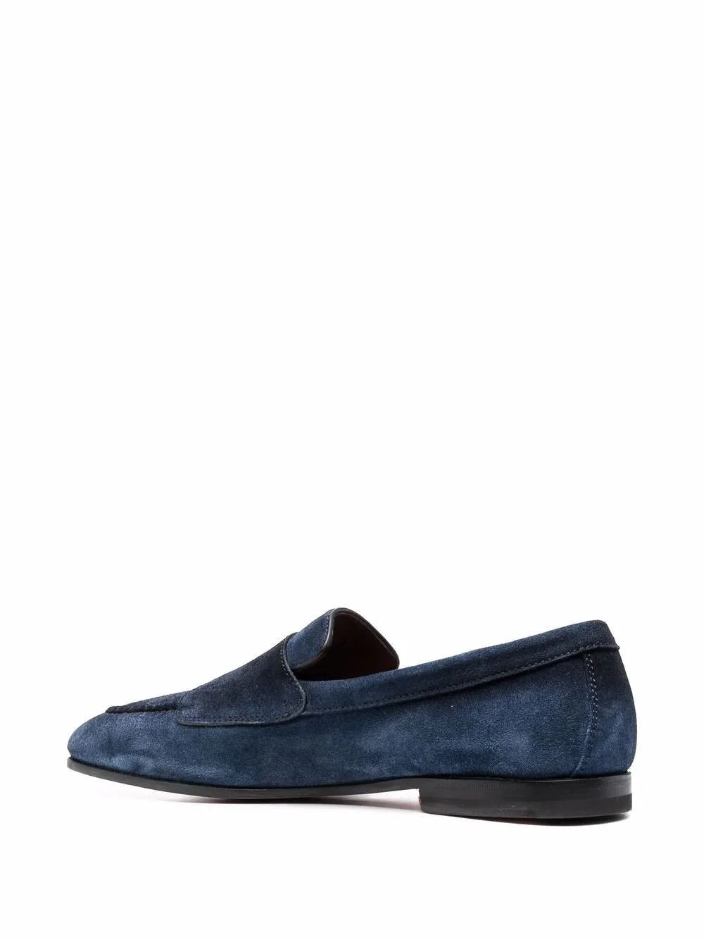 Suede Double-Buckle Loafer