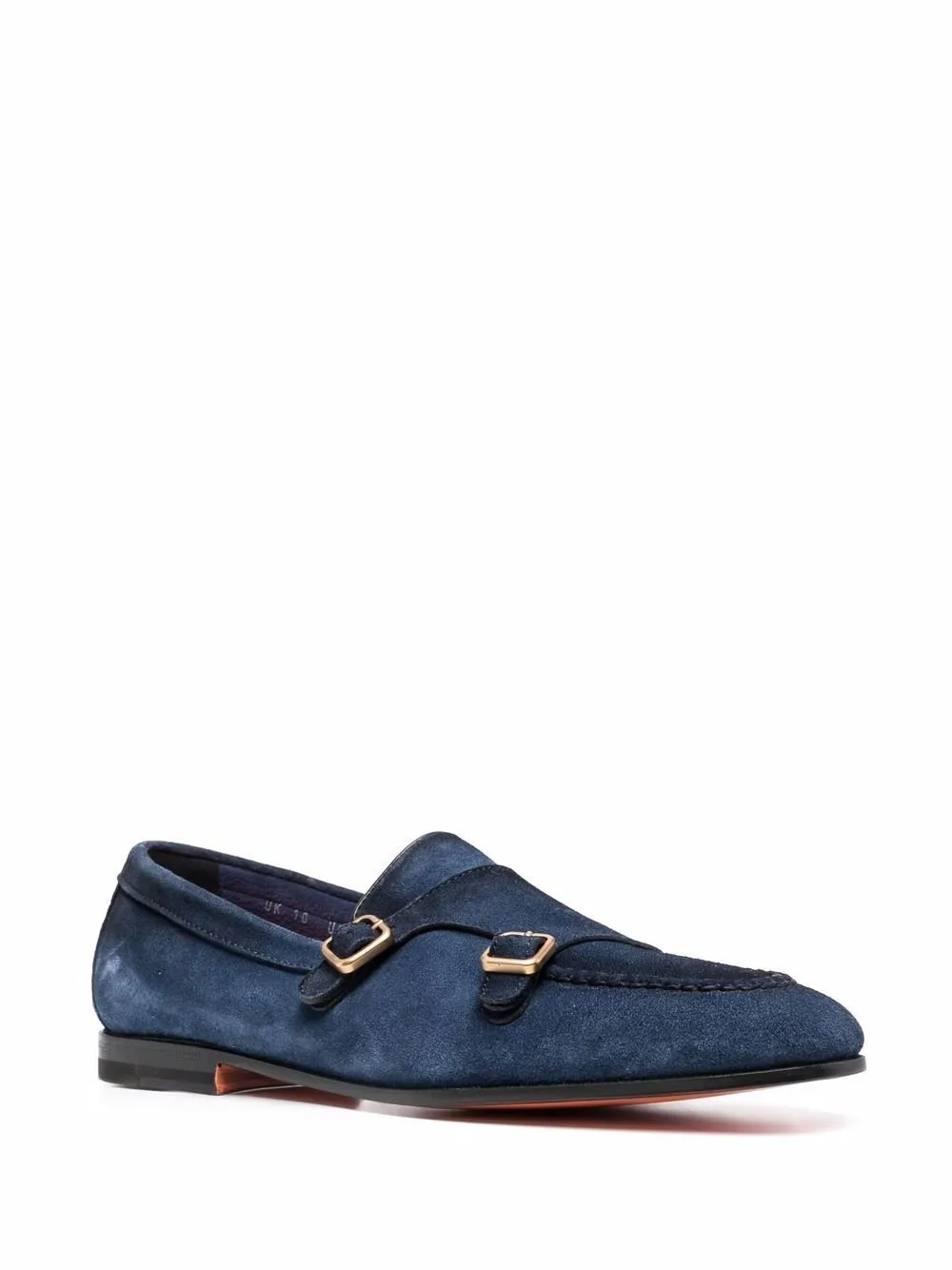 Suede Double-Buckle Loafer