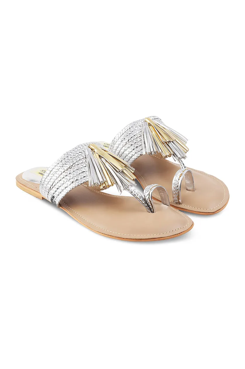 Tassel K Flats Taupe