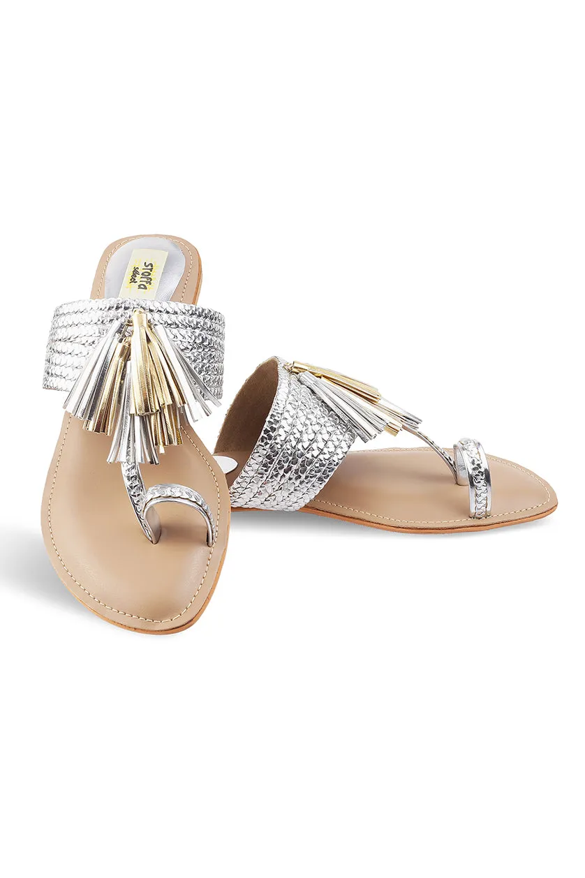 Tassel K Flats Taupe