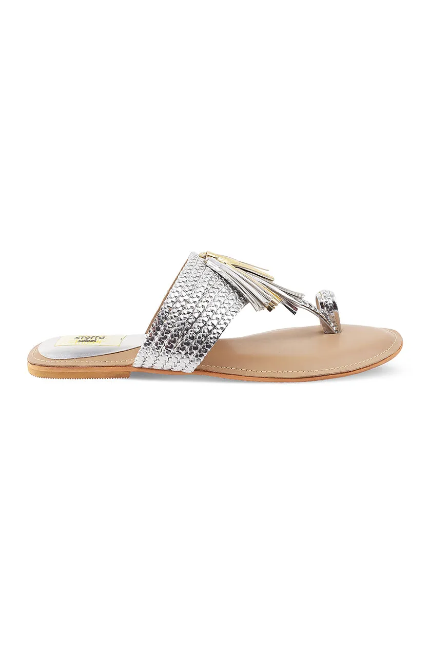 Tassel K Flats Taupe