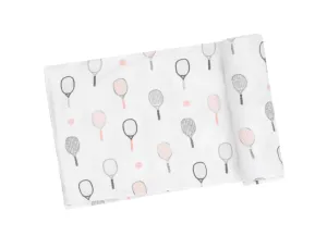 Tennis Pink Swaddle Blanket