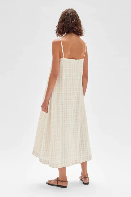 Tully Dress - Stone Check
