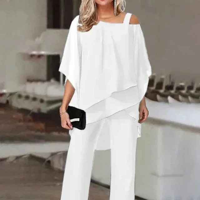 Two-Piece Pant Set | Flowy & Elegant | Sophisticated Comfort