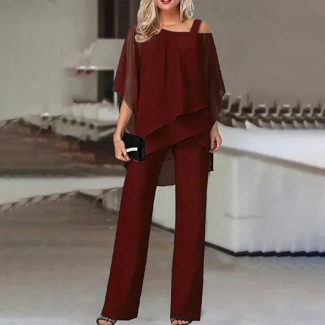 Two-Piece Pant Set | Flowy & Elegant | Sophisticated Comfort