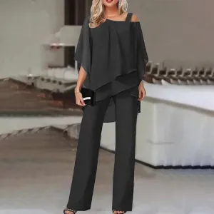 Two-Piece Pant Set | Flowy & Elegant | Sophisticated Comfort