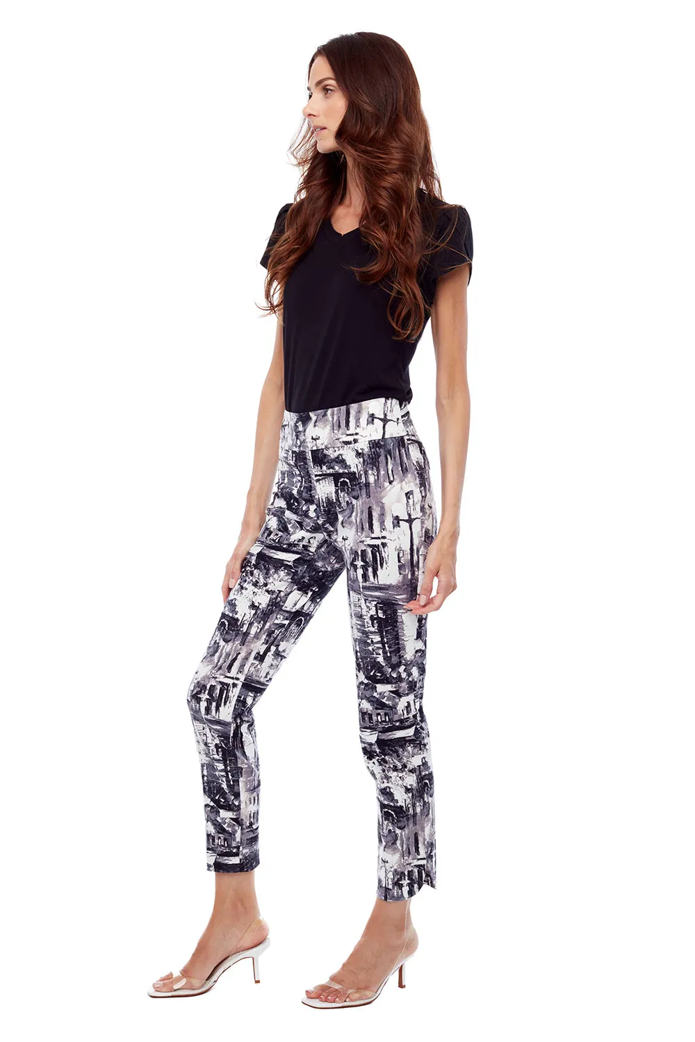 Up! Veneto Petal Slit Slim Pant 67754UP