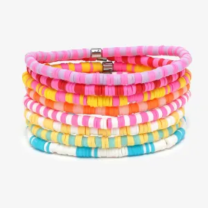 Vacation Vibes Stretch Bracelet Set of 8