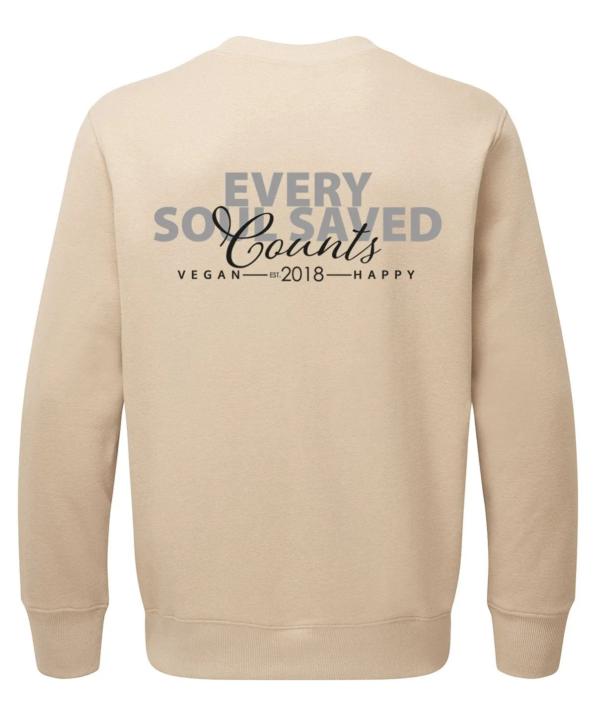 Vegan Unisex Every Soul Saved Counts Sweatshirt | Multiple Colours