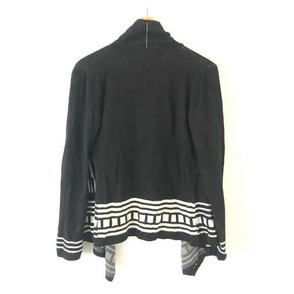 Vicky Tiel Black and White Cardigan
