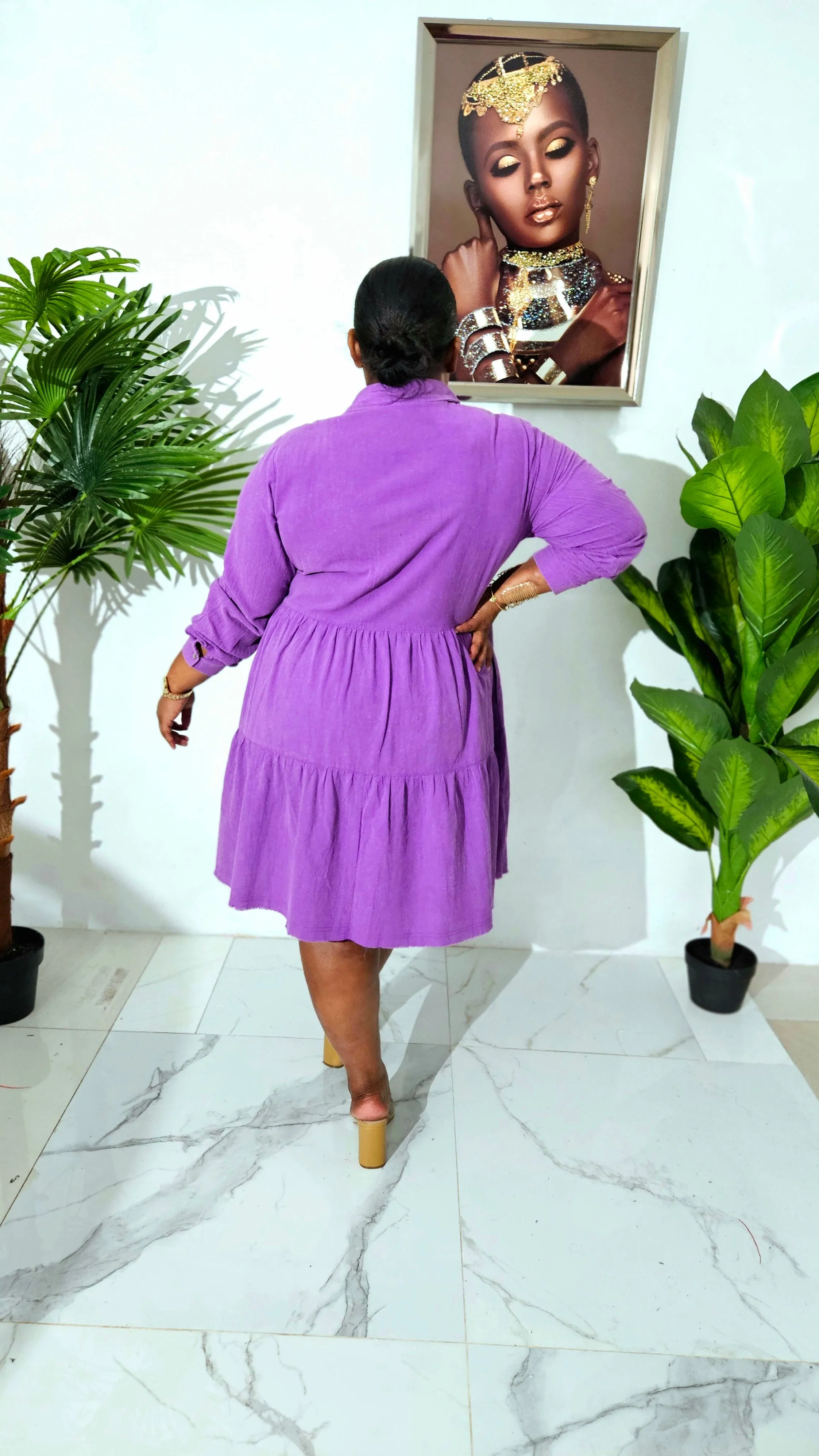 Violet Bloom Babydoll Dress