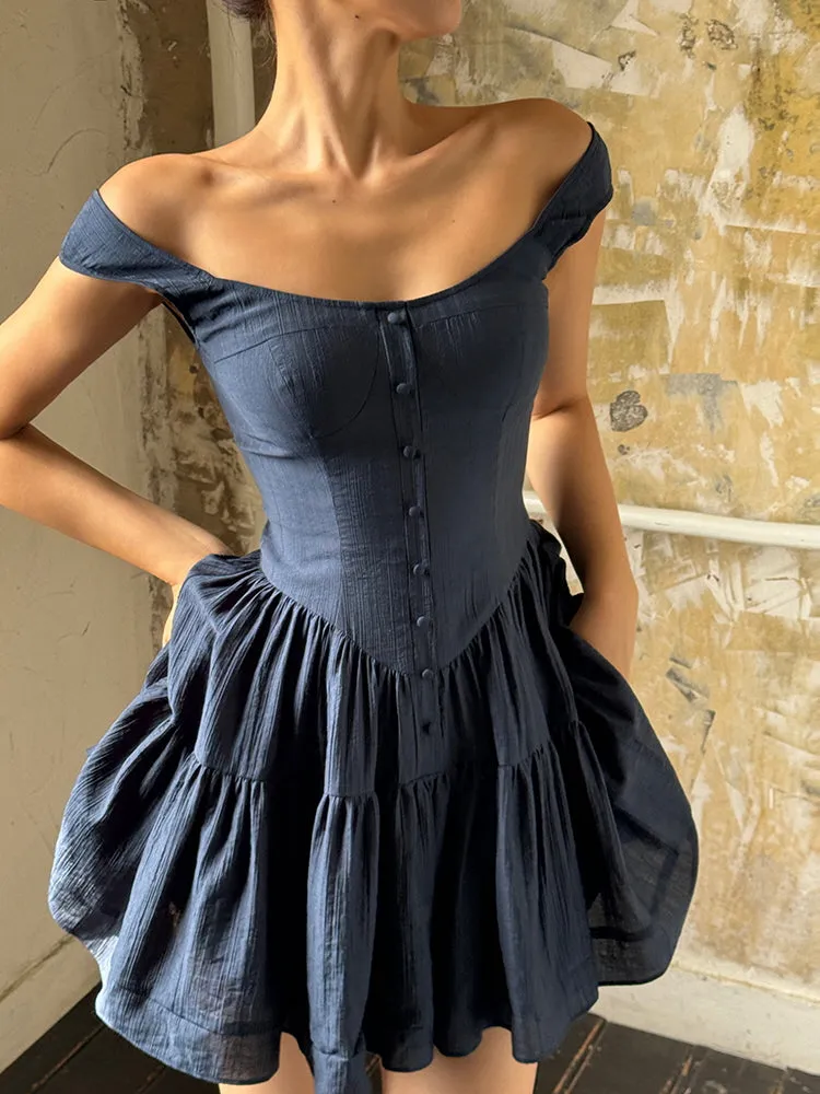 Whipped Rose Tulle Dress