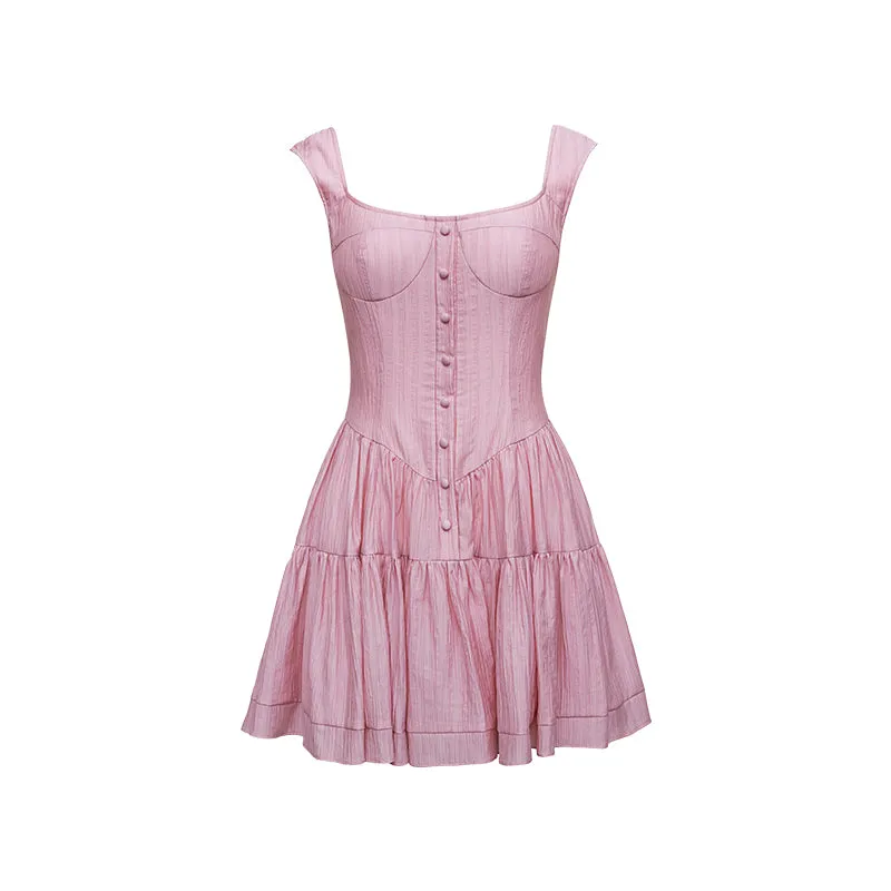 Whipped Rose Tulle Dress