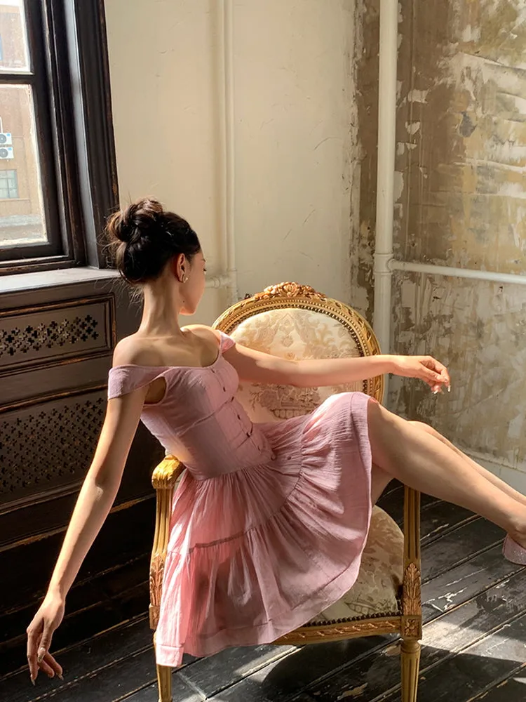 Whipped Rose Tulle Dress