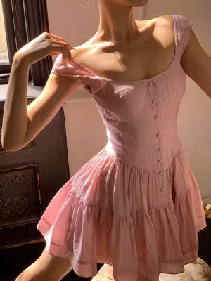Whipped Rose Tulle Dress