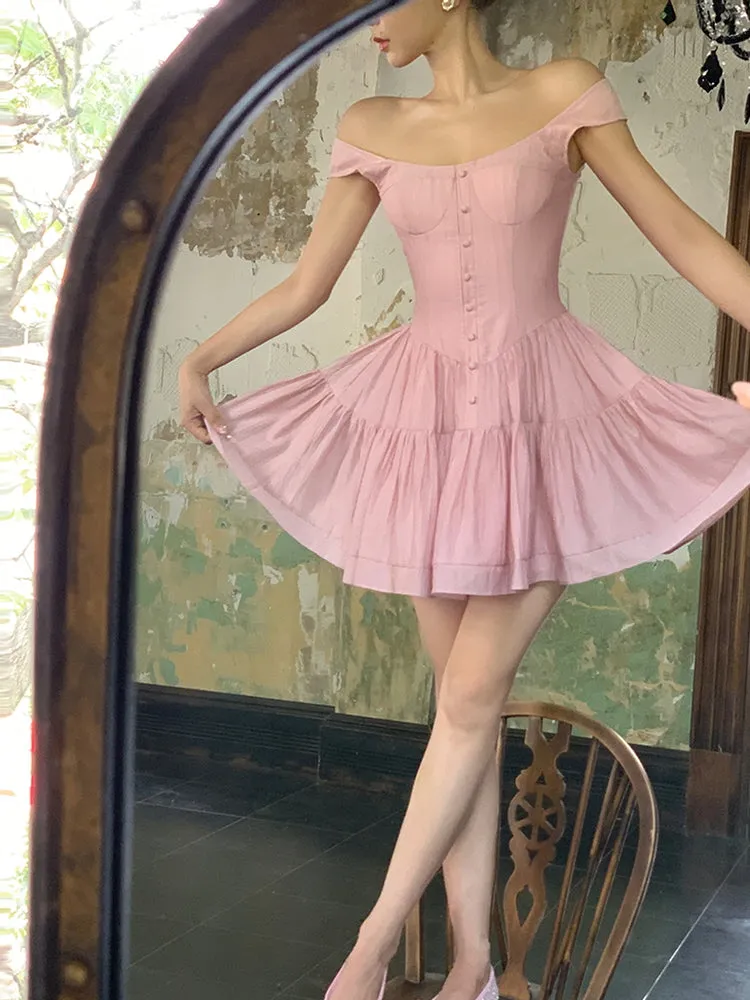 Whipped Rose Tulle Dress