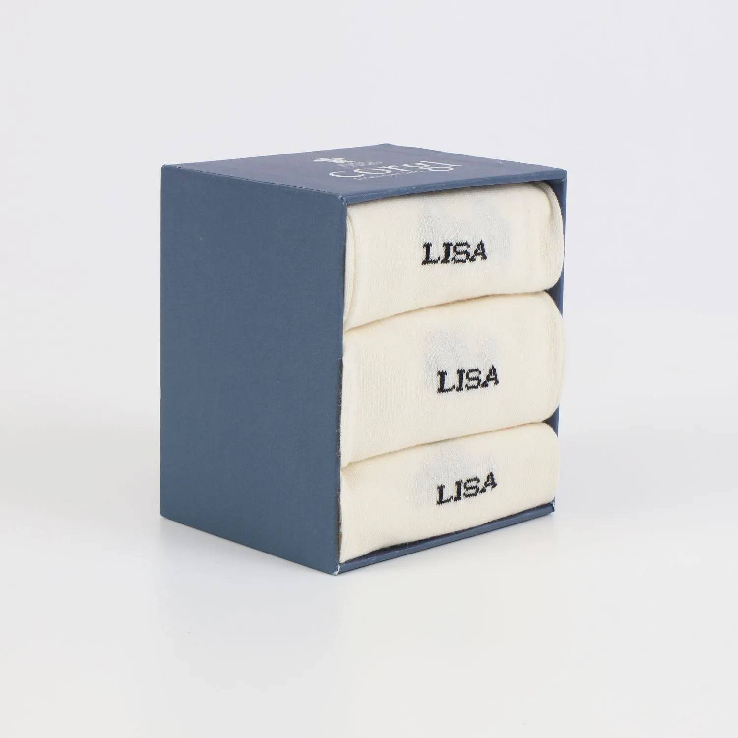 Women's 3-Pair Personalised Socks