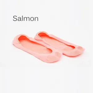 Womens No Show Cotton Socks Ladies Invisible Boat Socks Black Pink Gray