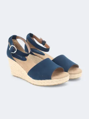 Women's Plain High Heeled Shoes,Navy