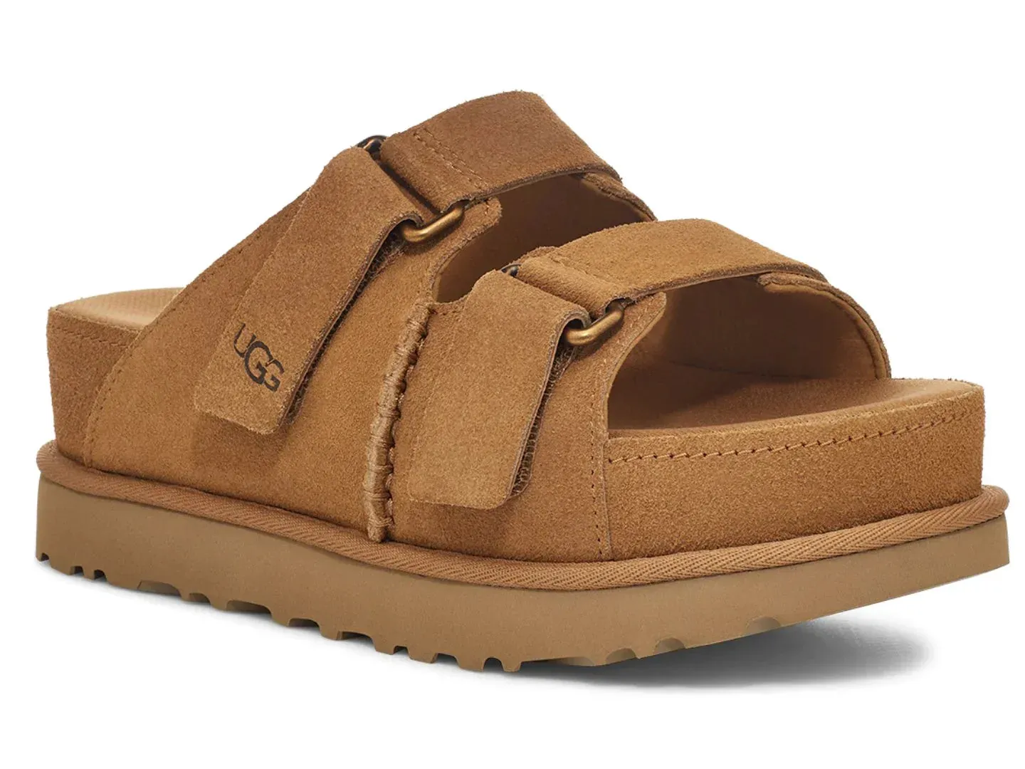 WOMEN'S UGG GOLDENSTAR HI SLIDE SANDAL | CHESTNUT