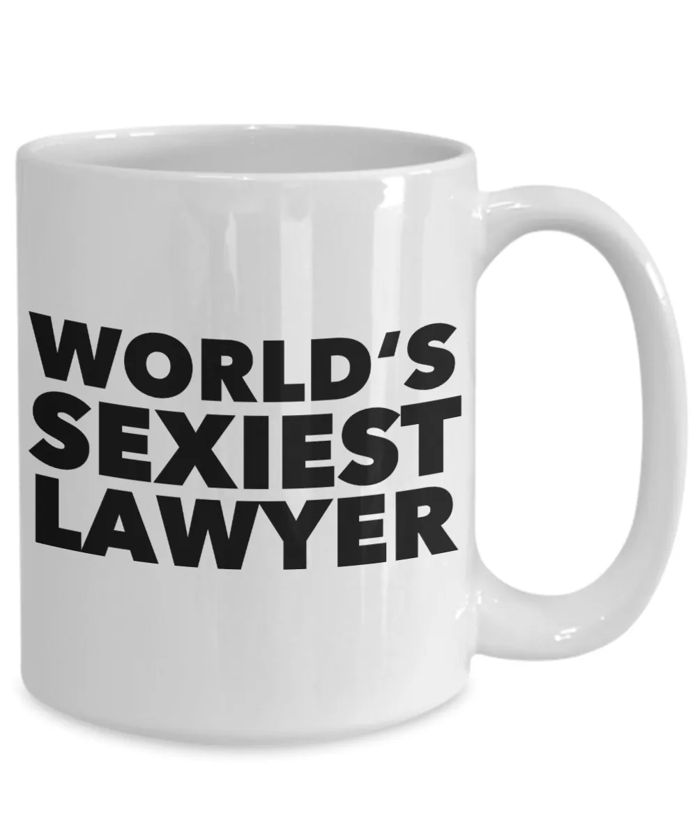 World's Sexiest Lawyer Mug Ceramic Coffee Cup Gifts for Lawyers