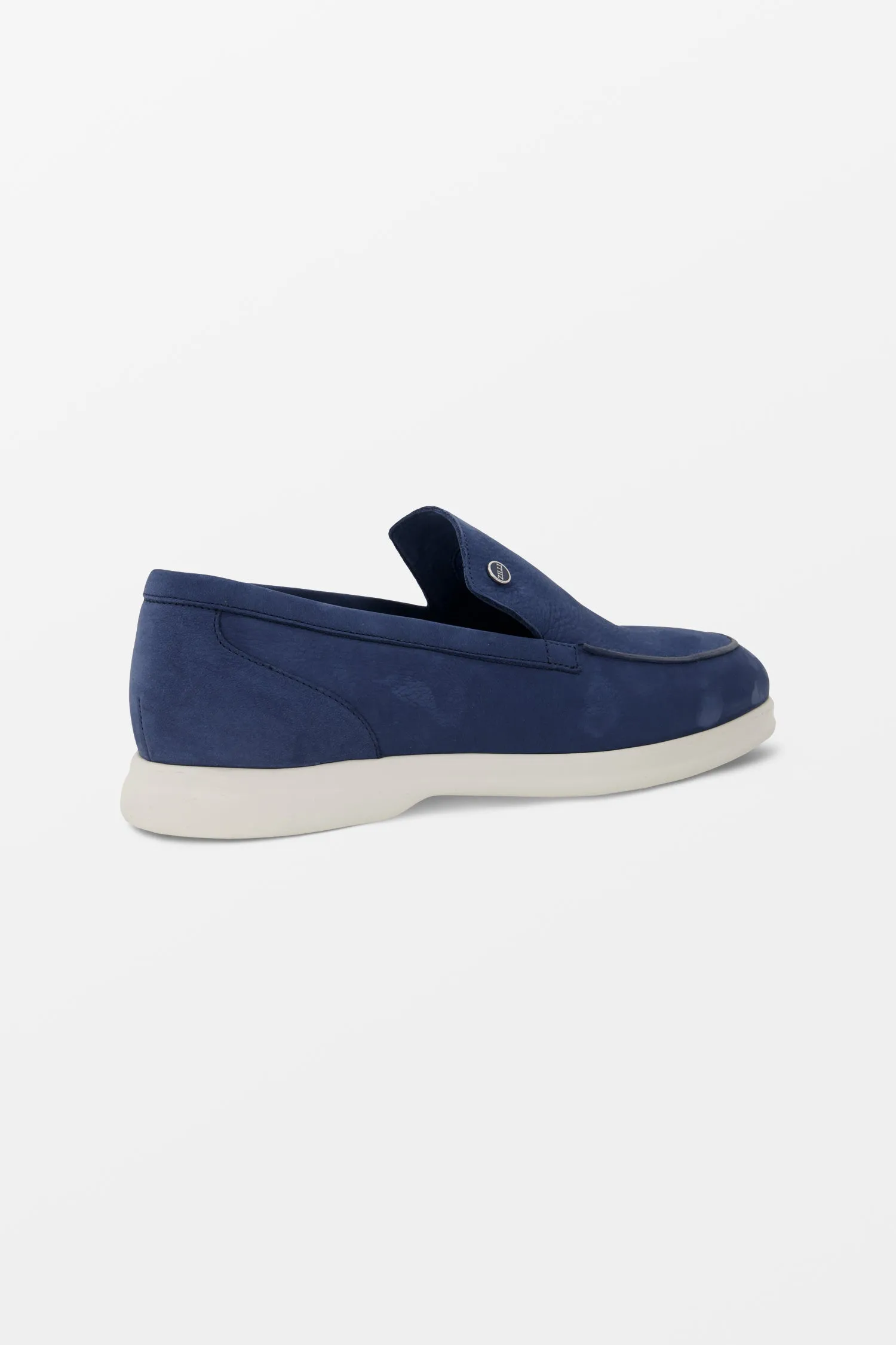 Zilli Blue Nubuck Casual Loafers
