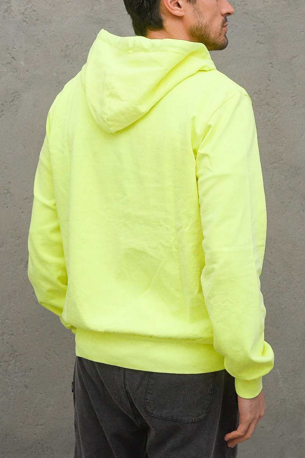 Zip Hooded Sweatshirt - Soft Neon